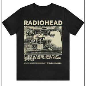 Vintage Radiohead Concert Tour Rock Music Band T-Shirt 98